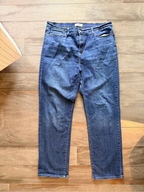 Levi's Women's Dark Blue Straight-Leg Jeans